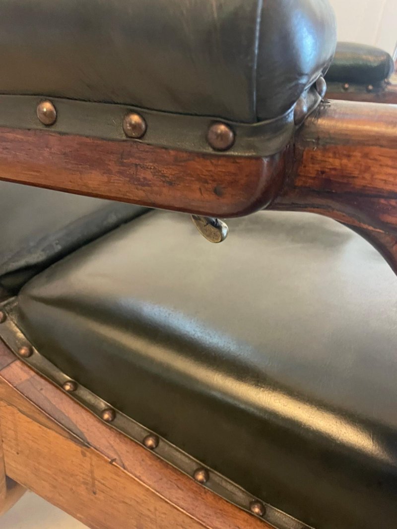 Outstanding Quality Antique Regency Quality Rosewood Reclining Armchair - Image 8